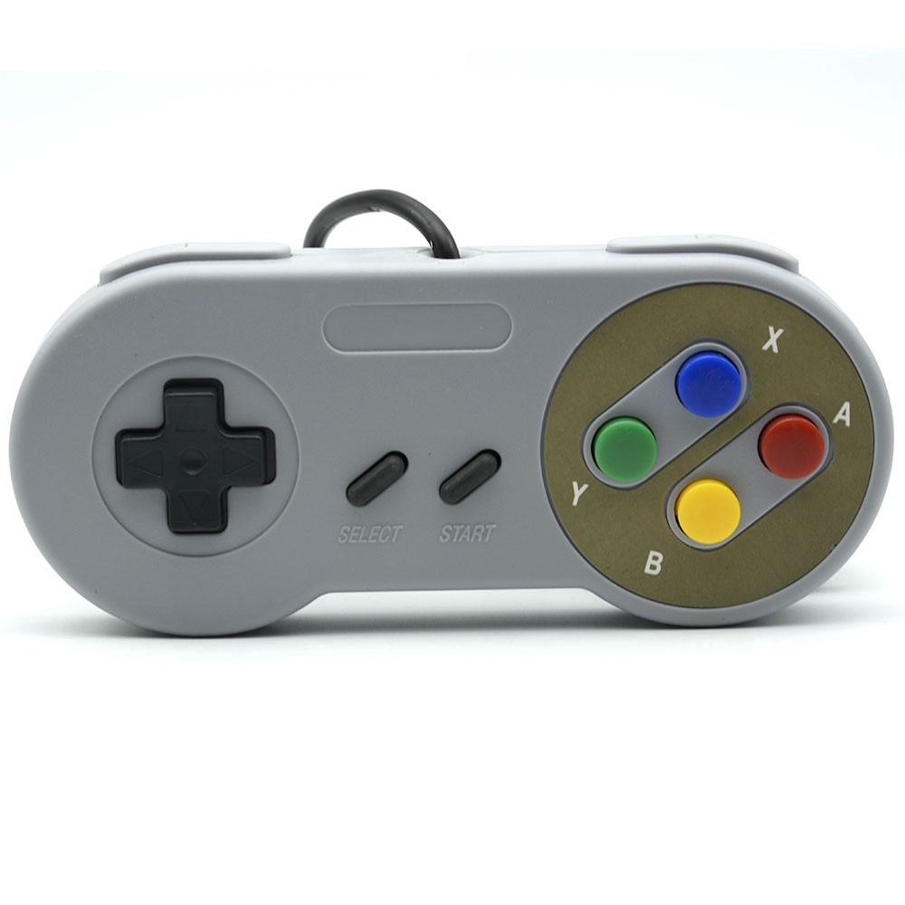 Tay cầm chơi game USB Joypad Retro Siêu điều khiển cho Nintendo SF SNES PC Windows Mac