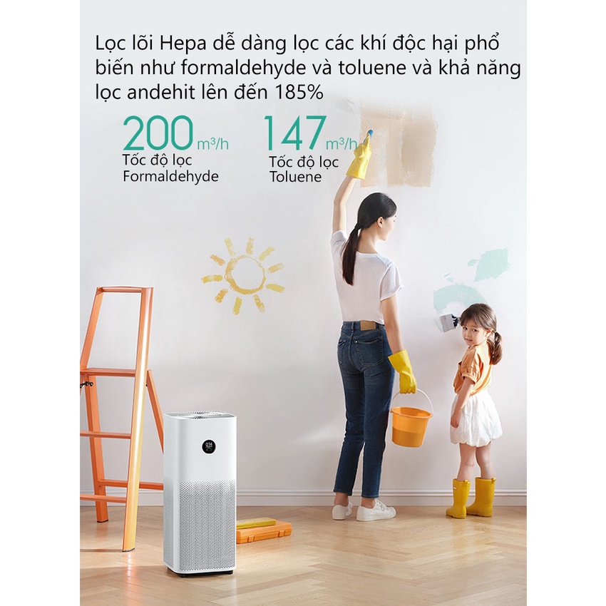 Máy Lọc Không Khí XM Smart Air Purifier 4 Pro BHR5056EU Quốc Tế Air Purifier 4 Pro global version