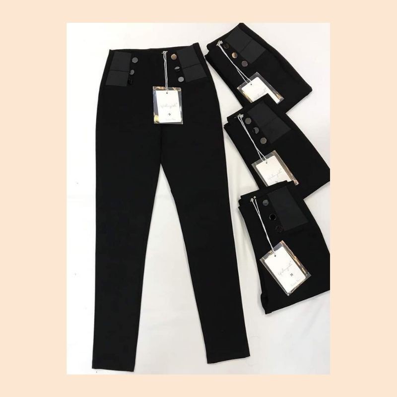 Quần Tregging Nữ Cạp Cao🍀FRRESHIP🍀 Quần Tregging 6 Cúc RAVI Chất Vải Dày Dặn Siêu Co Giãn Mặc Tôn Dáng | BigBuy360 - bigbuy360.vn