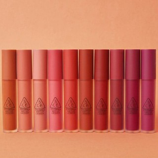 Son kem lì 3CE Soft Lip Lacquer màu Null Set - Đỏ Gạch