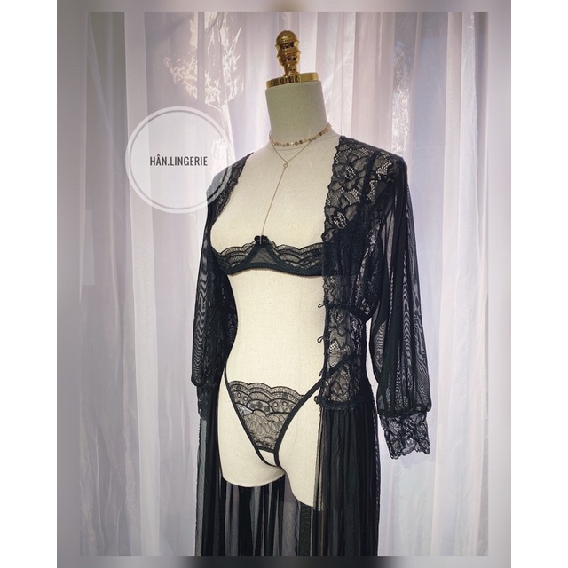 Bộ đồ lót ren xuyên thấu Có gọng (Ảnh Thật sản phẩm - Giao Hoả tốc) | BigBuy360 - bigbuy360.vn