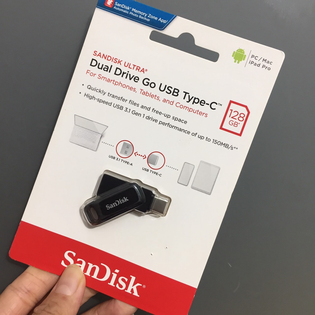 [ 64G/ 128GB/ 256GB] USB thương hiệu SanDisk  2 cổng giao tiếp U+C SDDDC3