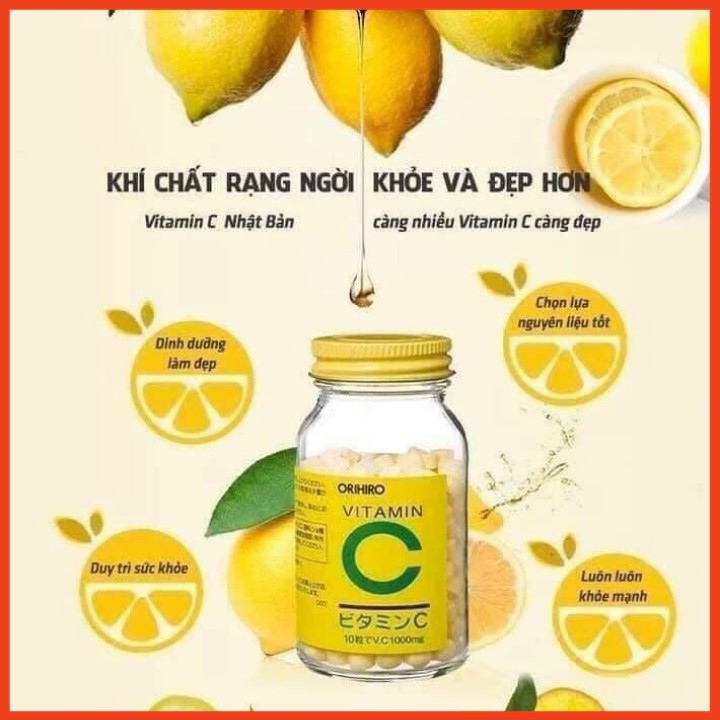 [Chính hãng Orihiro] Vitamin C Orihiro Tablets 300 viên nén 1000mg của Nhật, tăng sức đề kháng