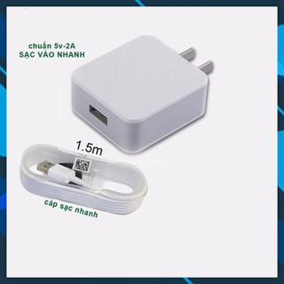 Bộ Sạc Nhanh Dành Cho Oppo F3 F5 F7 F9 A3S Chuẩn 5V - 2A Hàng Chất Lượng Cao