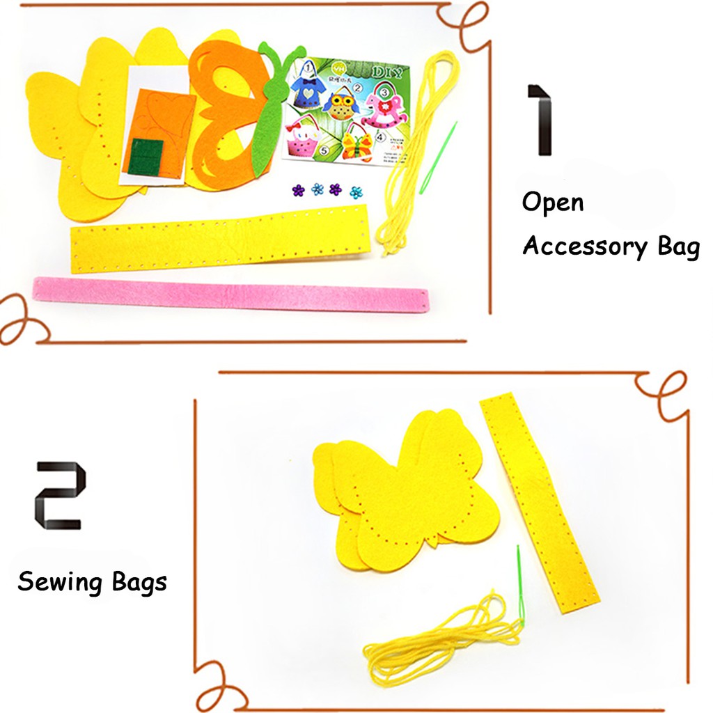 [Mã LIFETOYS1 giảm 30K đơn 99K] Túi xách tự làm HDY chất liệu vải không dệt cho bé trai và gái