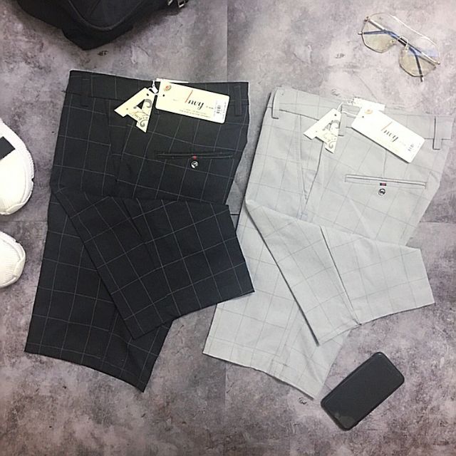[CÓ VIDEO] QUẦN NGỐ KAKI,QUẦN SHORT KẺ VUÔNG DÃN CAO CẤP