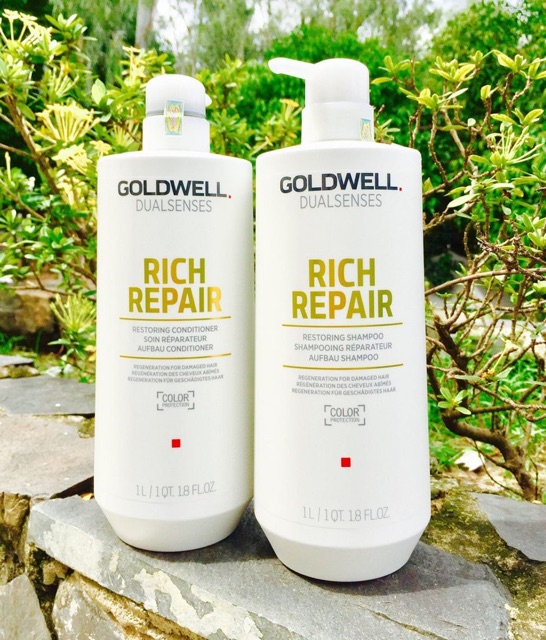 GOLDWELL - Cặp Dầu Gội Dầu Xả Dưỡng Ẩm Phục Hồi GOLDWELL 1000ml