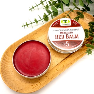 Dầu cù là đỏ thảo dược xoa bóp giảm đau nhức thái lan erawadee red balm 50g