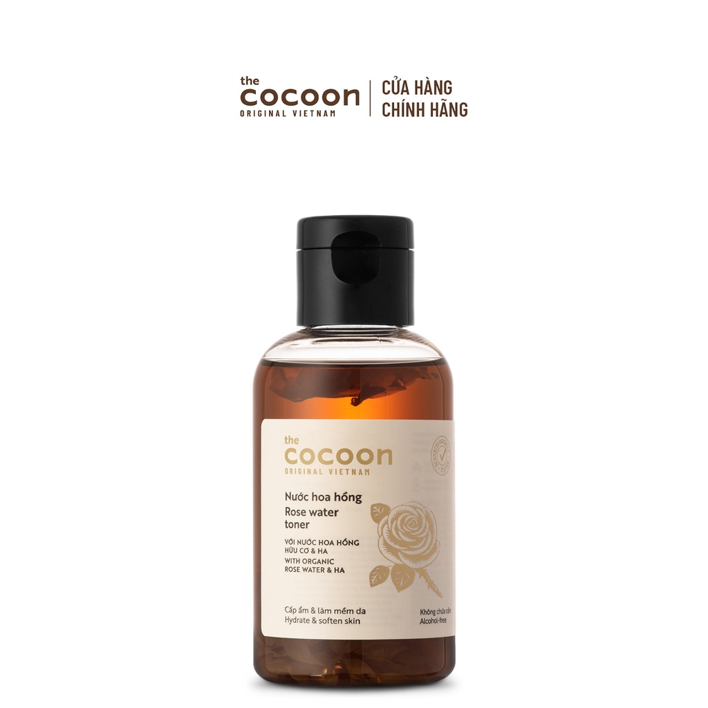 Nước hoa hồng 140ml TẶNG Mặt nạ hoa hồng 30ml Cocoon