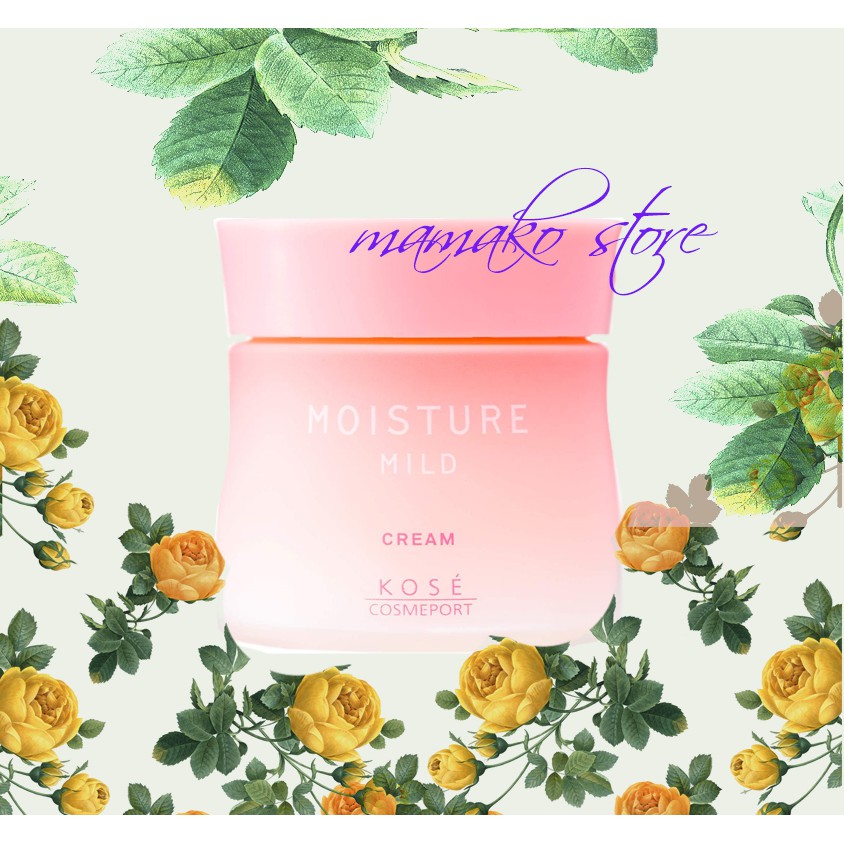 25+ / Kem dưỡng trắng da dạng cream K.o.s.e dạng cream Moisture Mild OISTURE MILD WHITE/hàng nhật có bill/55g