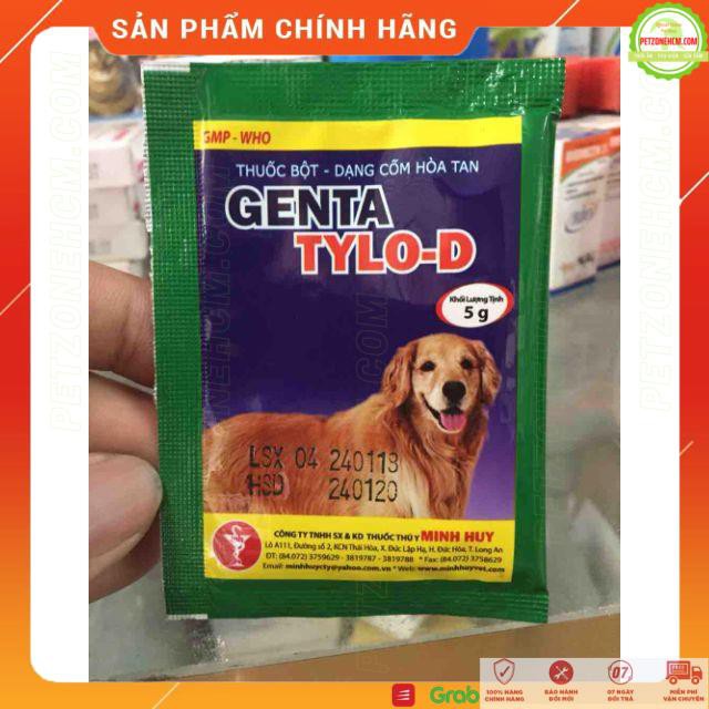 Combo Genta Tylo D dạng cốm dành cho chó mèo