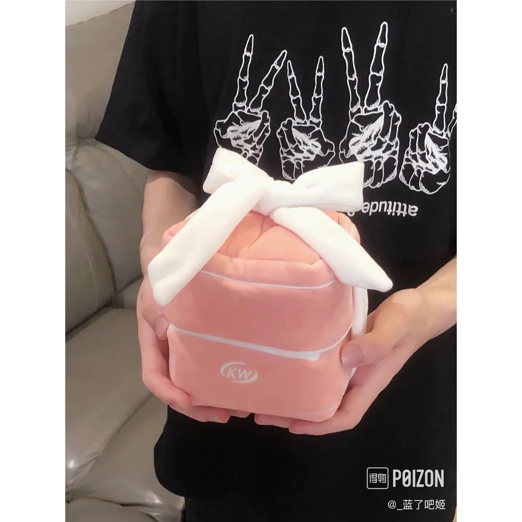 Hộp đựng nhẫn cầu hôn màu hồng vàng nhạt hottrend bản đặc biệt siêu to bằng bông  decorchina- hộp đựng nhẫn thiết kế
