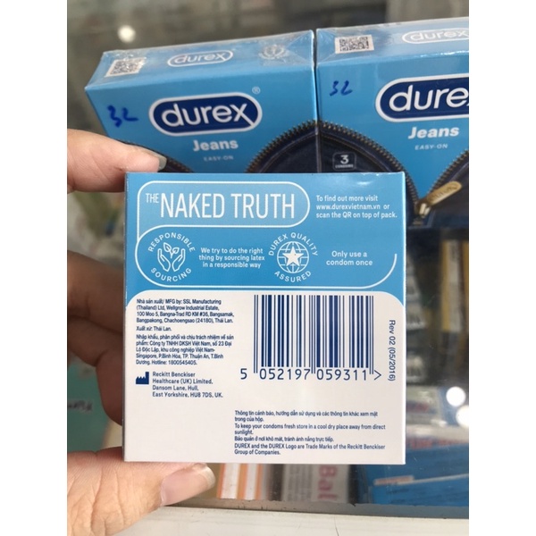 BAO CAO SU DUREX JEANS  - HÀNG CHÍNH HÃNG