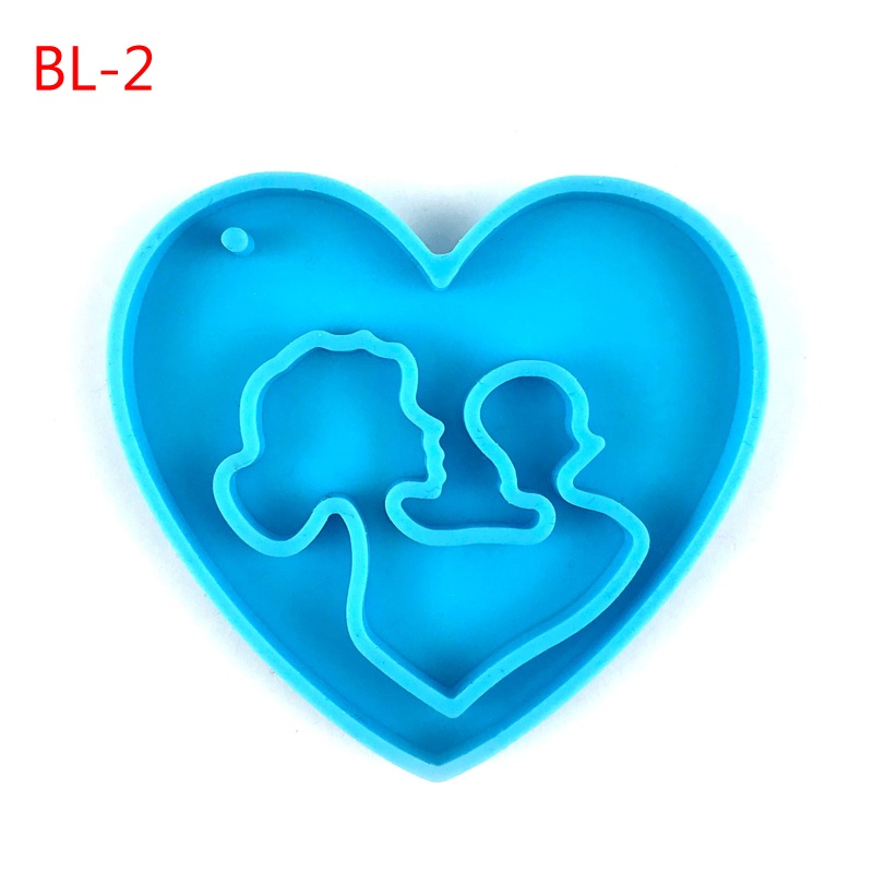 Khuôn Silicone Làm Móc Khóa Trang Sức DIY Cho Mẹ Và Bé