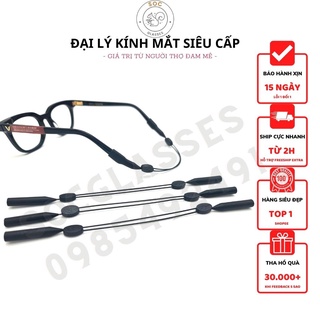 Dây đeo kính thể thao giữ, chống trượt cho gọng kính chất liệu silicon cao cấp màu đen độ dài tối đa 30cm - SOC GLASSES