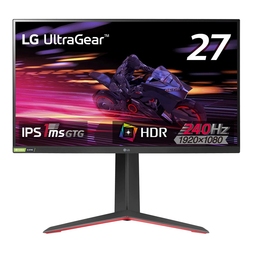 Màn hình chơi game chuyên nghiệp UltraGear™ Full HD 240Hz IPS 1ms (GtG) 27'' tương thích với NVIDIA® G-SYNC®