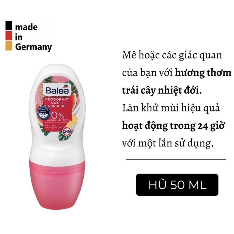 LĂN KHỬ MÙI BALEA[ HÀNG ĐỨC ] NGĂN MỒ HÔI, SIÊU KHÔ THOÁNG