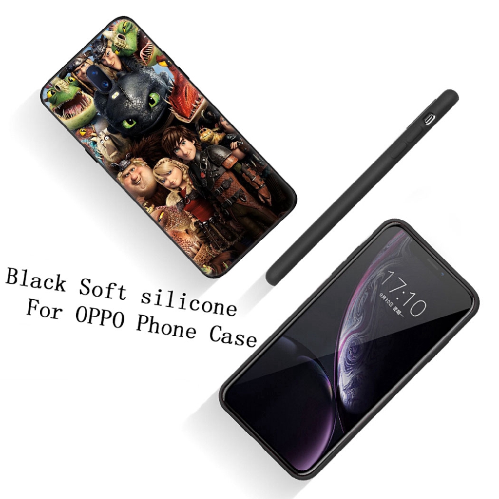 Ốp điện thoại silicon mềm hình Anime How to Train Your Dragon cho OPPO F11 R17 PRO F1PLUS A9 R9 R9S R15 A1K A5 A9 2020