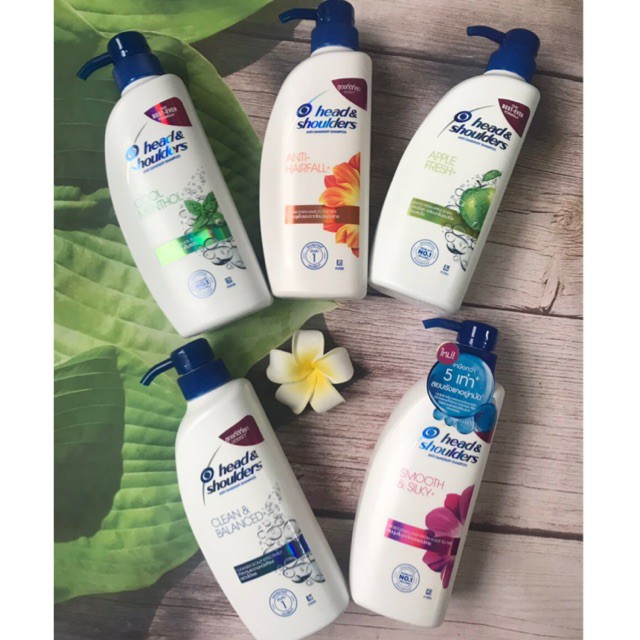 Dầu gội Thái Lan Head&Shoulder 450ml cam, đỏ, xanh bạc hà, xanh nước biển, xanh táo 4902430431002