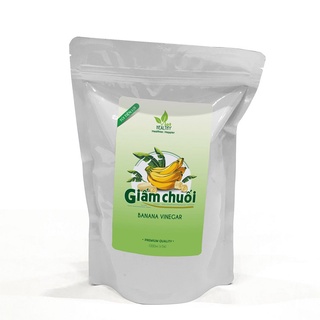 Giấm chuối (túi) tự nhiên Viet Healthy 1000ml, Dấm chuối Viethealthy 100% nguyên chất, đặc biệt thơm ngon, tinh khiết