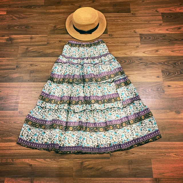 Chân váy thổ cẩm vintage
