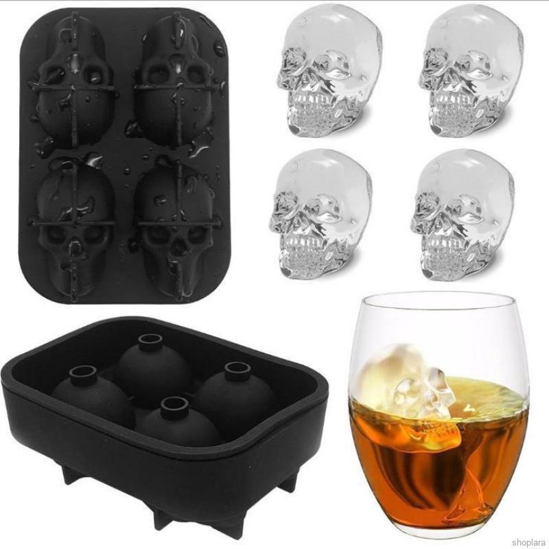 Khuôn Làm Đá Hình Đầu Lâu 3d Độc Đáo