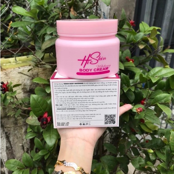 Kem body kích trắng Hiskin chống nắng SPF 35+++ hàng chính hãng