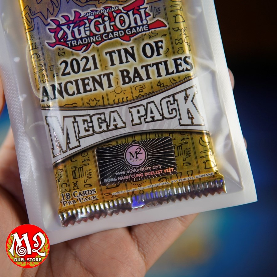 Gói thẻ bài Yugioh Mega Pack 2021 Tin of Ancient Battles - 18 lá bài nhập khẩu từ USA