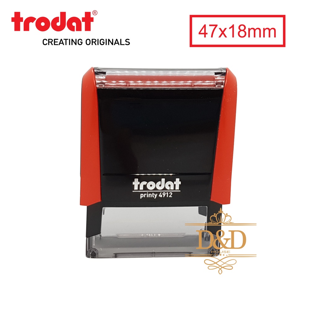 Dấu Trodat 4912P4 đẹp 47x18mm khắc dấu tên, dấu chức danh, dấu theo yêu cầu