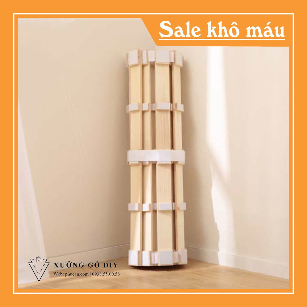 Giường cuộn trải sàn thông minh 80cm ⚡SALE SẬP SÀN ⚡ Gỗ Thông tự nhiên