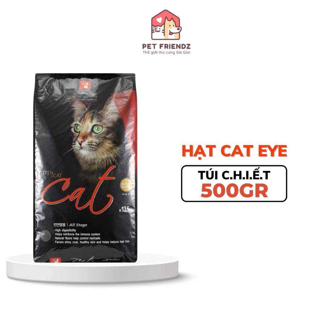 Thức Ăn Hạt Cateye Tiêu Búi Lông Cho Mèo Túi 1kg