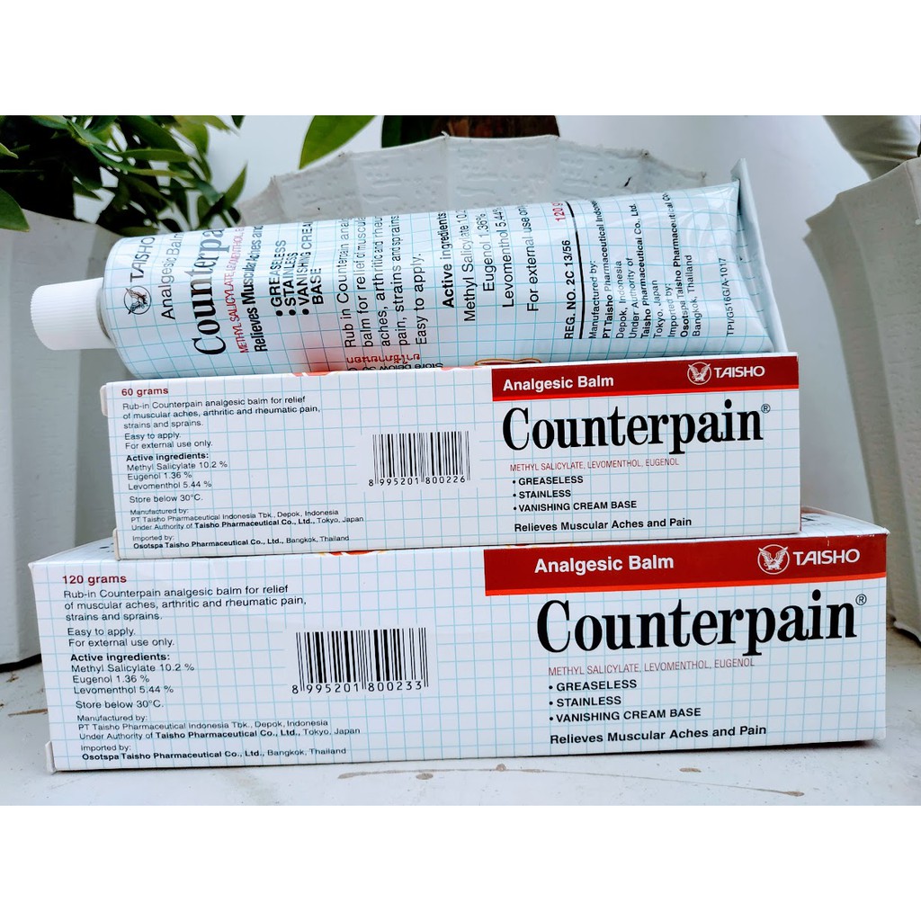 Kem Xoa Bóp Nhức Mõi Counterpain Red &amp; Counterpain Cool Thái Lan