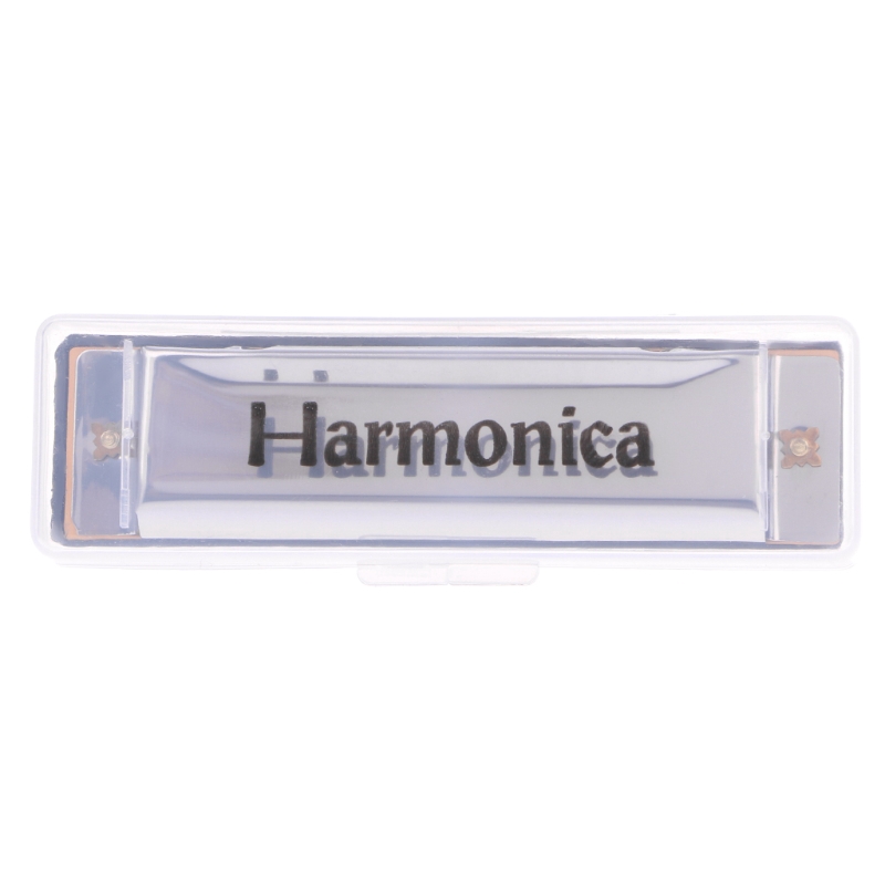 Kèn Harmonica Blues khóa C 10 lỗ bằng thép không gỉ kèm hộp đựng