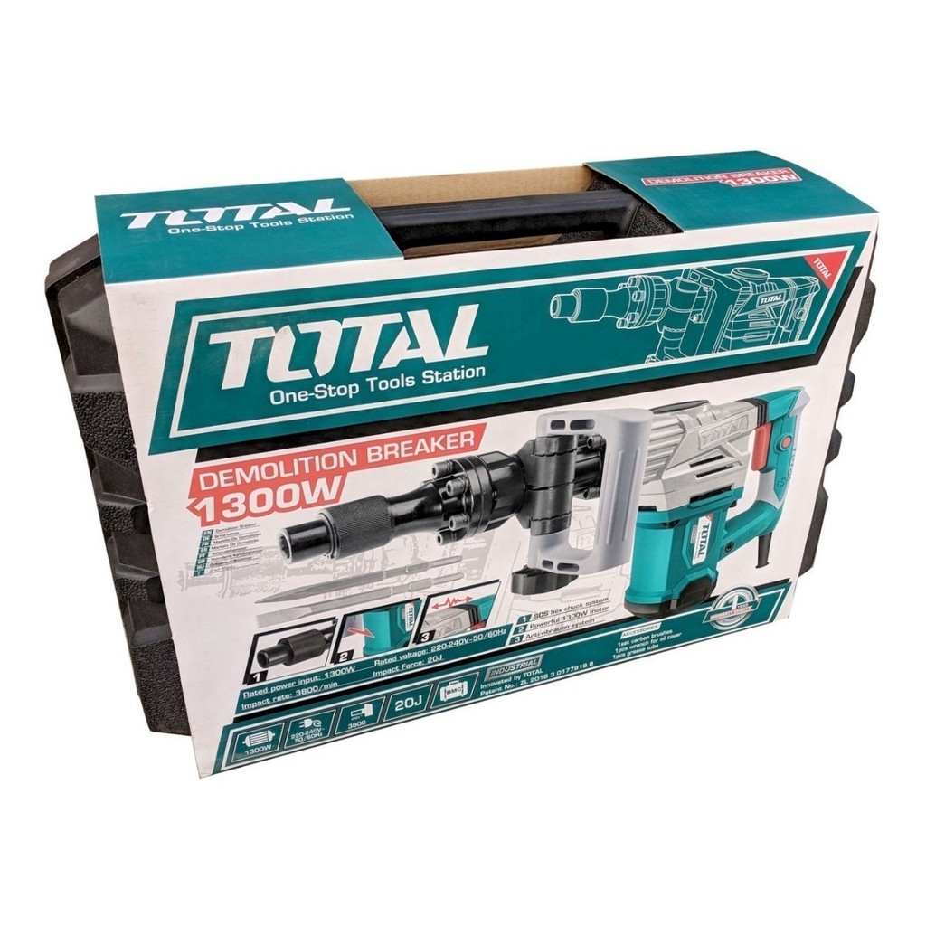 MÁY ĐỤC BÊ TÔNG 17ly TOTAL 1300W TH2130016