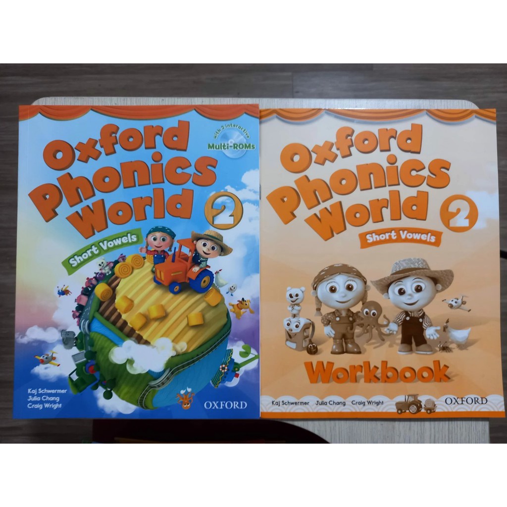 Oxford Phonics World - Full level 12345 - bộ gồm 2c, bản A4 và B5 (có file nghe)