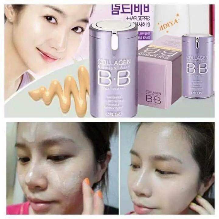 Kem BB Collagen Blemish Balm Cellio SPF40 PA++ Hàn Quốc #21Light Beige