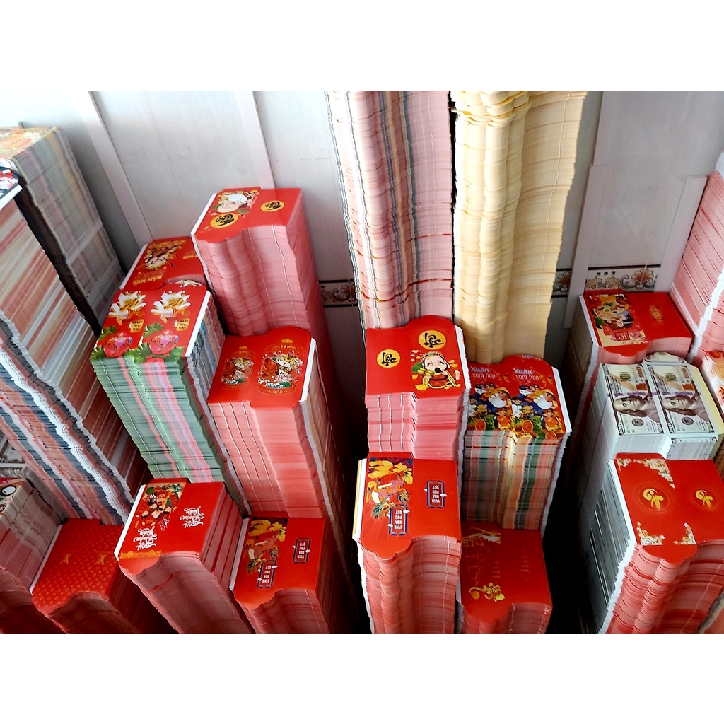 Sỉ 500 bao lì xì tết mẫu 2024