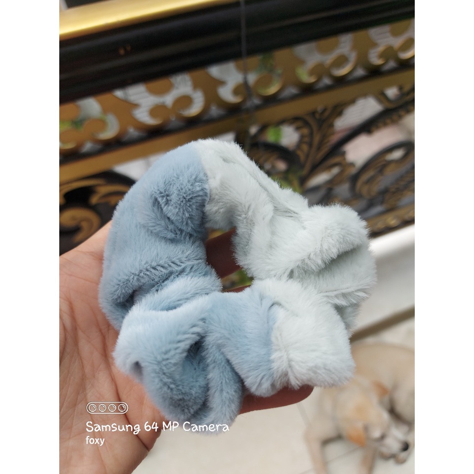Cột tóc nhung 2 màu siêu mịn phong cách HÀN QUỐC