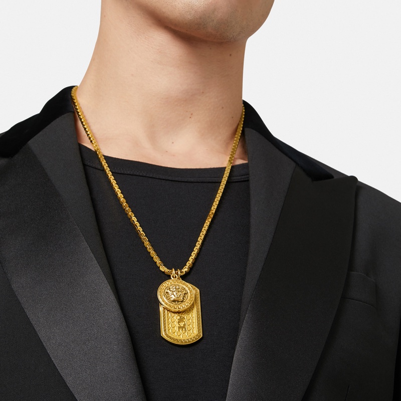 VERSACE [EVERSACE MEDUSA] Mặt Vòng cổ bằng kim loại