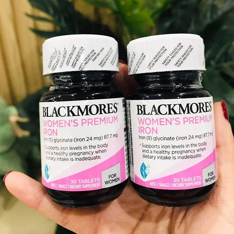 Sắt Bầu Blackmores Cho Mẹ Bầu, Sau Sinh Và Người Lớn Hộp 30 Viên | Minizon Kids