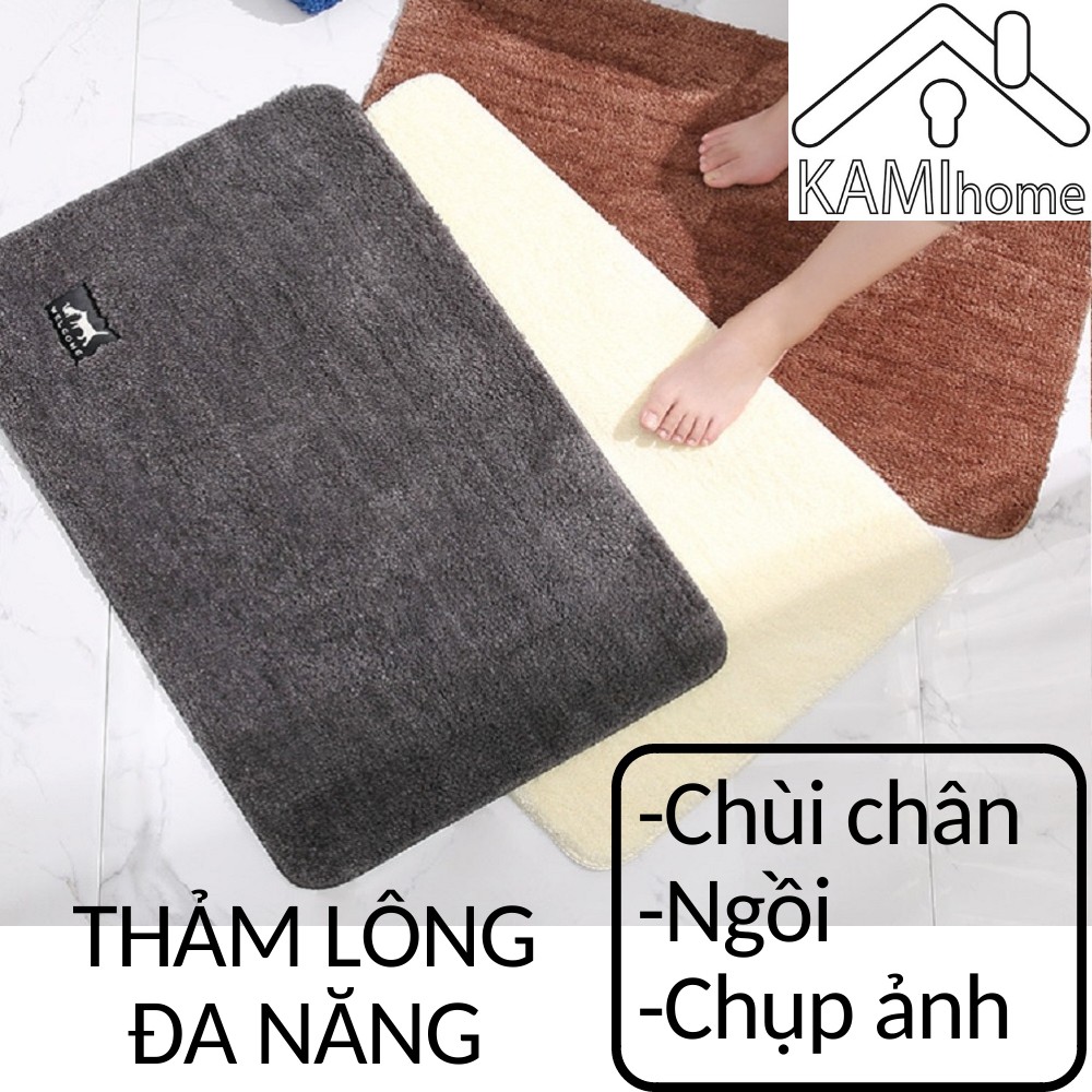 Thảm trang trí Thảm lông xù ❤️Chọn mẫu❤️FreeShip❤️ 58*40cm chùi chân trải sàn mã 27013