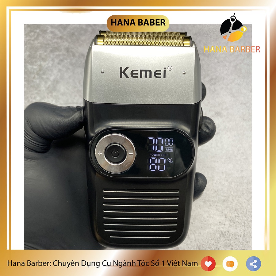 Cạo khô Kemei 2026 - Dùng 2h liên tục - 9000spm/phút - Siêu bén - Nhỏ gọn - Tiện lợi