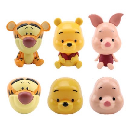 Đồ Chơi Viên Nang Winnie the Poo Đầu To Thân Thiện Với Môi Trường Hình Gấu Pooh Winnie the Poo
