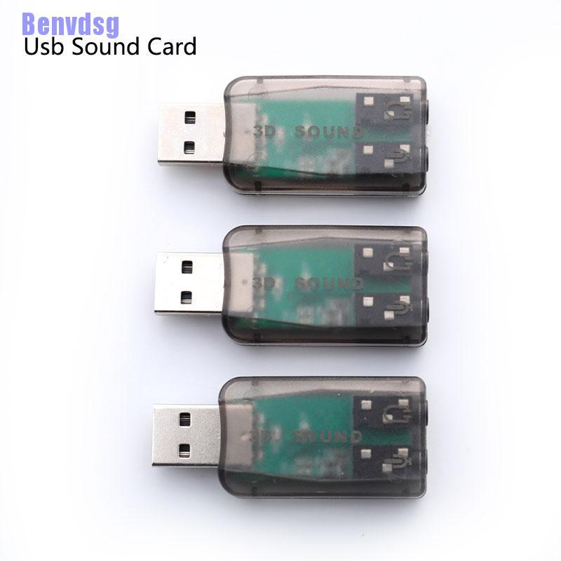 Đầu USb chuyển đổi âm thanh sang cổng 3.5mm dùng kết nối micro / tai nghe 3d