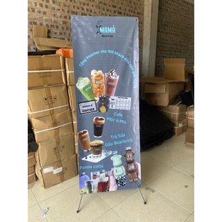STANDEE CHỮ X CHÂN CƯỜNG LỰC CAO CẤP KÍCH THƯỚC 0.6X1.6M- 0.8X1.8M
