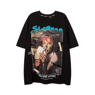 Áo phông cậu bé hoạ sĩ chất liệu 100% cotton co dãn 2 chiều form oversize