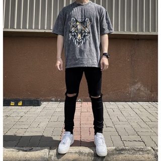 Quần jean nam rách gối màu xanh chất bò cao cấp co dãn 4 chiều cực đẹp rin trơn from dáng skinny đẹp SUMIO TL mẫu mới 4