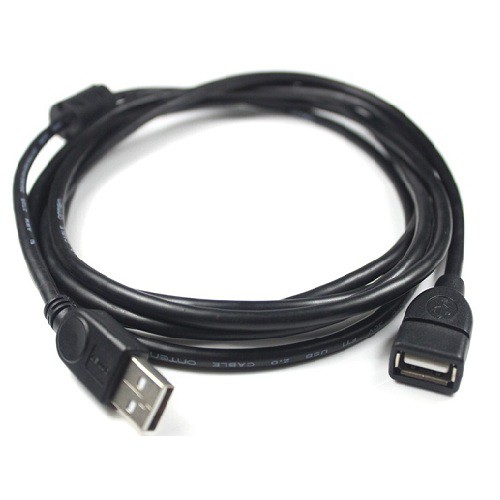 Cáp nối dài USB 1m loại 1 đầu đực 1 đầu cái (Đen)