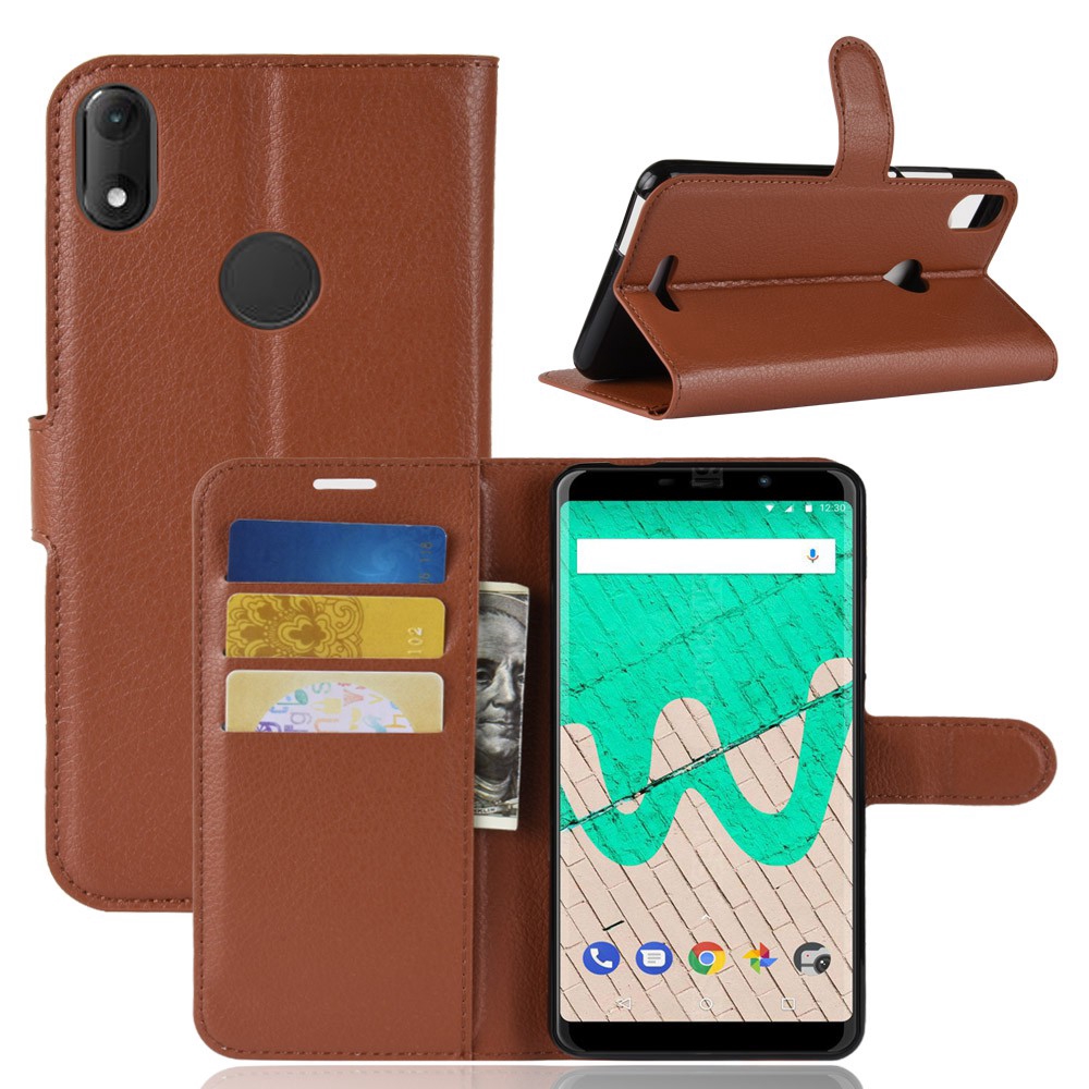 Bao Da Nắp Gập Từ Tính Phong Cách Vintage Kèm Giá Đỡ Cho Wiko View Max Xl Prime Lite Go Wiko View 2 Pro