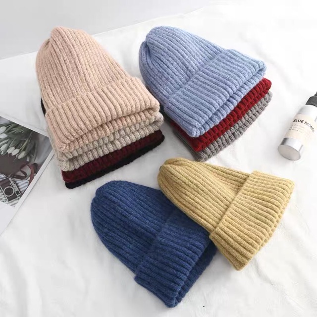 mũ len xù siêu ấm vintage